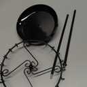 Rotating Necklace Holder Jewelry Organizer Display Stand 15.7-Inch with 23 Hooks (long-black)