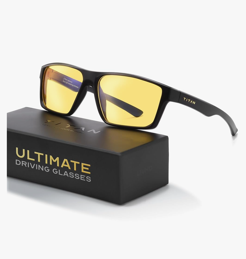 Titan Ultimate Blue Light Blocking Computer Glasses – Screen Protection & Night Driving Eyewear with UV400 & Anti‑Glare