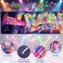 Frienda 18 x 6 ft VBS 2026 Backdrop Decorations Illumination Themed Light Flashing Backdrop Jesus is The Light of The World Religious Background for Church VBS Christian Party Decoration