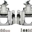 Chefull Rear Left Right Disc Brake Calipers With Bracket 18B5177 18B5176 Compatible For Dodge Journey 2009-2012