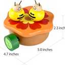 I'm Wooden Music Box Mechanism - Rock n Roll Dancing Bug on Flower Playing Minuet No.3 for Kids (Bee)