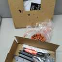 Franklin Sports Wall Mounted Basketball Hoop  Fully Adjustable  Shatter Resistant  Accessories Included Black/White