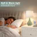 Seealle Modern Green Table Lamps Set of 2 - Bedside Lamps for Night Stands, 19.4" Bedroom Lamps for Living Room Sage Green Lamps with Rocker Switch