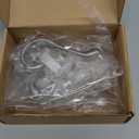 Jukzi Coat Hooks 5 Pack-Heavy Duty Wall Mounted Brushed Nickel Door Hooks Double Prong Hooks for Hanging Clothes/Towels/Key-Suitable for Bedroom/Bathroom/Entryway