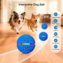 Interactive Dog Toys: Self Rolling & Bouncing Ball to Keep Them Busy, 3 Modes, Type-C Fast Charging, Durable E-TPU & IP54 Waterproof - Best for Small/Medium Breeds & Puppies (Blue, Medium)