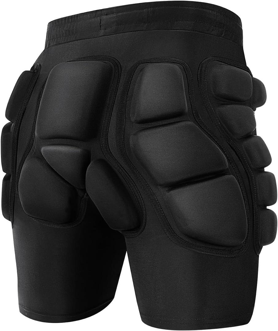 3D Protection Hip Butt EVA Padded Shorts, Crash Pad Impact Gear for Ski, Skating, Snowboarding, Skateboarding for Men Women (XX-Large)