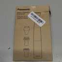 Panasonic Bikini Trimmer and Shaver for Women with 4 Attachments for Fast Easy Gentle Grooming in Intimate Areas, Use Wet/ Dry, Electric Razor, Battery-Operated – ES-WV62-H (White/ Silver)