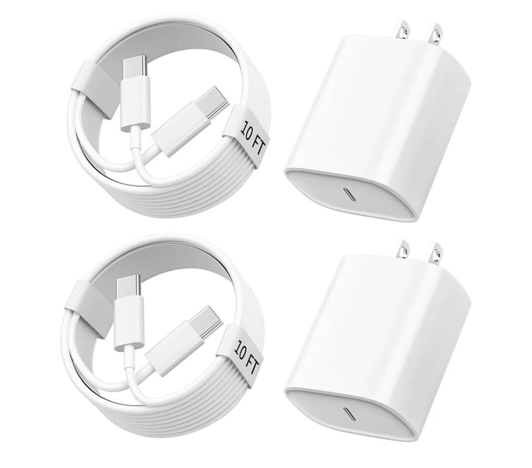 iPhone 17 16 15 Charger Fast Charging, 10 FT Long USB C Charger Cord with 20W Type C Fast Phone Charging Block for iPhone 17/17 Pro/17 Pro max/Air, for iPhone 16 15 Pro Max Plus, iPad, Android