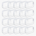 20 Packs Clear Cosmetics Bags for Women Men Waterproof Toiletry Bags PVC Makeup Bags Organizer Case with Zipper for Travel Bathroom (White)