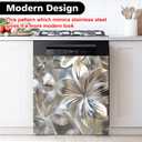 Dishwasher Magnet Sticker Cover Panel Decal Refrigerator Magnetic Sticker Decorative for Kitchen Decoration,Fridge Door Cover,Home Appliances Decor Stickers 23.03"x25.59", 23"x26"
