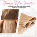 REECHO Invisible Wire Hair Extensions with Thinner Softer Lace Weft (Silver Grey, 16 Inch (Pack of 1))