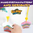 Create Your Own Magic Sand Art Glitter Activity | Glow in the Dark Colored Custom Sand Kits for Kids - Includes 12 Bottles, Funnels, Sticks, 60 Bags of Colorful Sand | DIY Arts and Crafts (12 Pack)