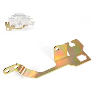 Throttle Cable Bracket and Kickdown Cable Bracket #157313 Compatible with Edelbrock Carburetor Performer, for Thunder AVS, for Quadrajet-style Carburetors Fits TH350, 700-R4 and 200-4R Cables