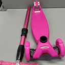 ChromeWheels Scooters for Kids, Deluxe Kick Scooter Foldable 4 Adjustable Height 150lb Weight Limit 3 Wheel, Lean to Steer LED Light Up Wheels, Best Gifts for Girls Boys Age 3-12 Year Old