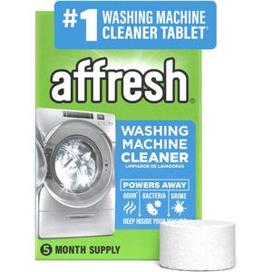 Affresh Washing Machine Cleaner, Helps Power Away Odor Causing Bacteria & Grime Deep Inside Pump, Valve & Hoses, 5 Time Release Tablets, 5 Month Supply