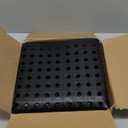 Anti Fatigue Rubber Floor Mats, 24 x 36 Inch Non-Slip Restaurant Mat Door Mat Drainage Mat for Indoor Outdoor Wet Area, Pool Entry, Garden - Black