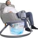 Cold Therapy System, Programable Timer, Wireless Remote, Double Walled Bucket, Post-Surgery Pain Reliever, Ice Therapy Machine for Knee After Surgery