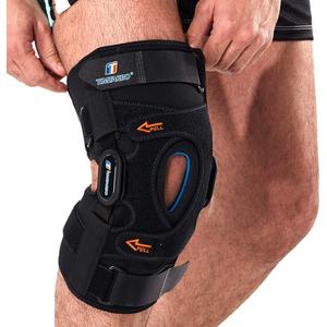 T TIMTAKBO Hinged Knee Brace,GEL Patella Support with Removable Dual Side Stabilizers,Knee Support for Meniscus Tear,Relieves ACL,Arthritis (XL fit Upper 22.5-26.3"/Lower 20-22.3")