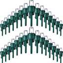 Honoson 180 Count 5 mm Winter LED Replacement Bulbs Bulk Wide Angle Winter LED Light Bulbs String Replacement Festival Light Garland Outdoor Tree Home Decoration (Green Base with Cold White Bulb)