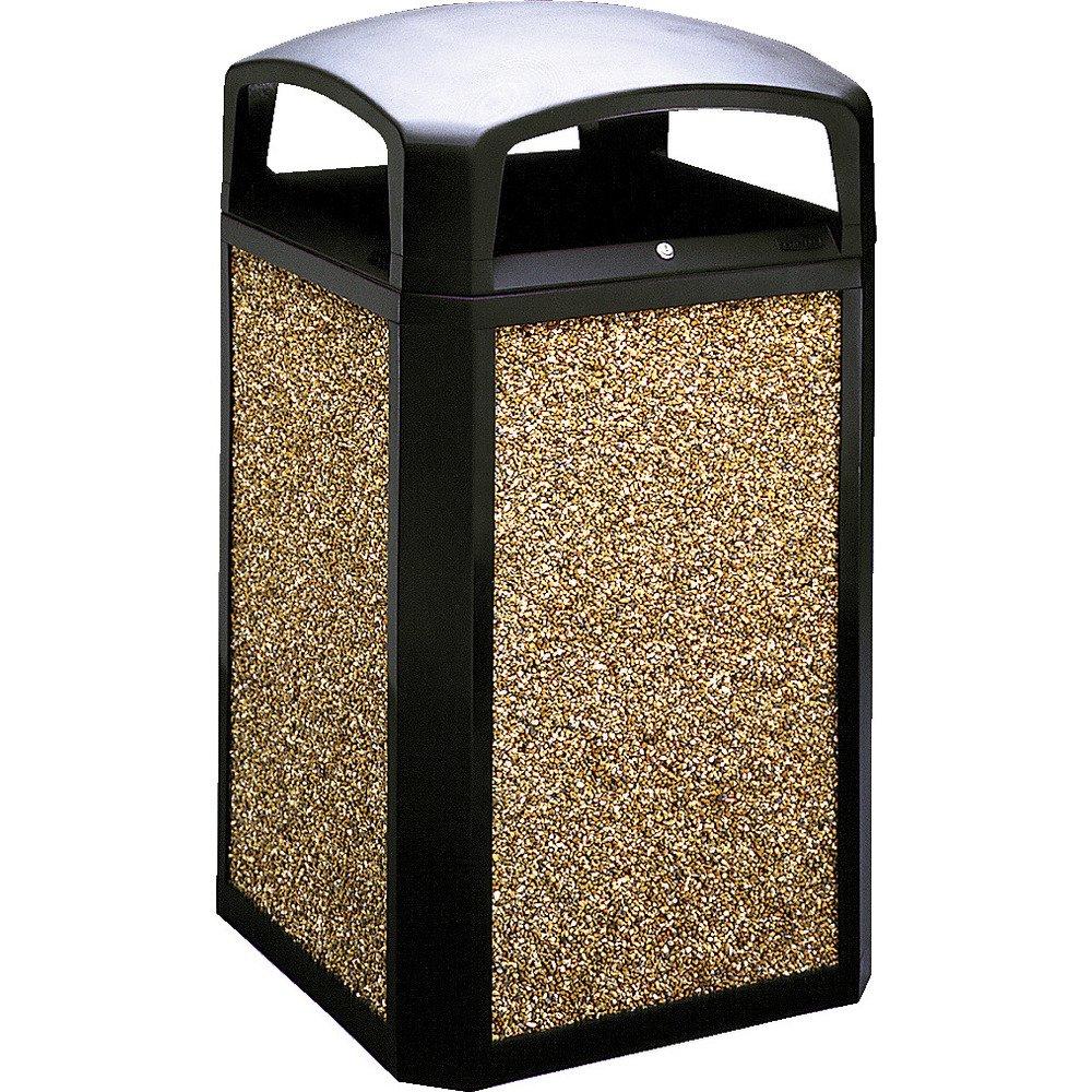 Rubbermaid Commercial Products Landmark Classic Dome Lid Trash Can 50-Gallon Indoor/Outdoor Wastebasket/Garbage Bin for Public Spaces/Mall/Gas Station/School/Hospital/Office/Lobby