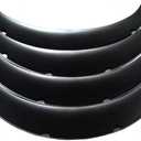 SUPERFASTRACING 4Pcs 3.5 inch/90mm Universal Flexible Car Fender Flares Extra Wide Body Wheel Arches (Front:890*350 Rear:890*350)