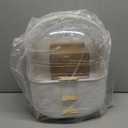 CANITORON Makeup Organizer,Skincare Organizer with 2 Drawers and Brush Storage Box,Cosmetic Display Case for Vanity Organizer and Bathroom Countertop Storage.(White)