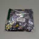 Purple Mardi Gras Shirt for Men Button Down Short Sleeve Hawaiian Shirts (Black, S)