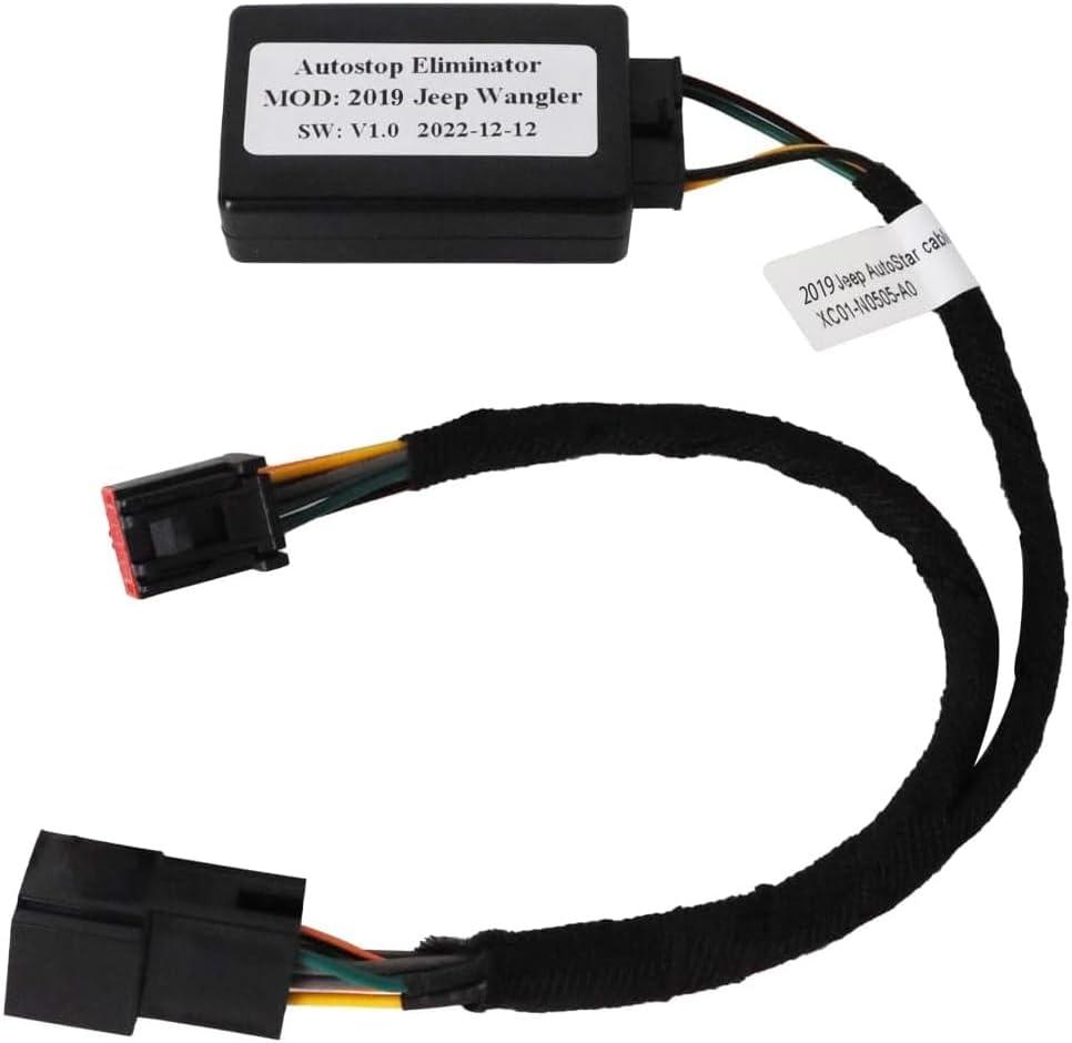 Auto Start Stop Eliminator Compatible with Jeep Wrangler & Gladiator 2019 2020 2021 2022 2023 2024 Autostop Engine Automatic A-Off Start Stop Function Plug & Play Car Accessories