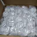 Happizza 500 Sets 32mm(1.25 inch) Blank Pin Back Buttons Parts for Button Maker Machine 32mm, Round Badge Making Supplies, Includes Metal Cover, Plastic Button Back Cover, Clear Film&Blank Paper