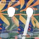 Dragonfly Outdoor Round Tablecloth with Umbrella Hole, Circle Fitted Tablecloths with Elastic 36"-44" Waterproof Oil-Proof Round Outdoor Tablecloth Patio Table Cover for Picnic Camping Party