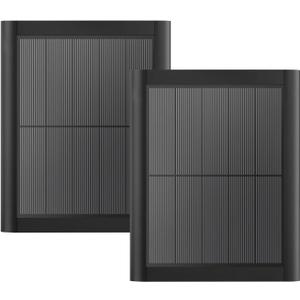 Ring Solar Panel(2nd Generation), 5W Ring Solar Panel Charger with Mount for Stick Up Camera & Pro, Spotlight Plus & Pro, Stick Up Cam Battery, Spotlight Cam Battery (2 Pack Black)