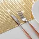 Champagne Gold Sequin Disco Table Runner 12 x 108 Inches Mirror Glitter for Wedding Birthday Bachelorette Valentine's Day 70s 80s Theme Party Decorations