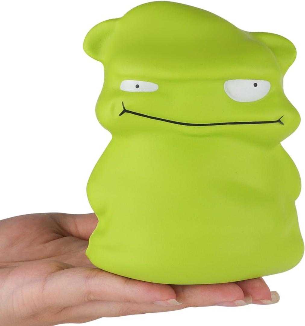 Anboor 4.7inches Squishies Toy Green Small Monster Squishys Animals,Slow Rising Funny Squeeze Stress Toy Ball for Kids,Halloween Special Birthday Squishys Collection Party Dcor