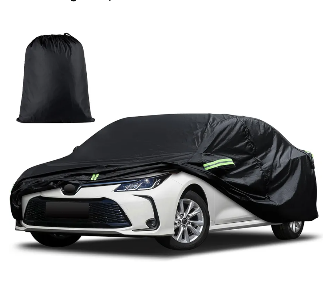 Car Cover Custom Fit for Toyota Corolla 2000-2025, Honda Civic 1991-2025, Waterproof All Weather Full Exterior Cover Rain Sun Protector Car Cover with Door Zipper