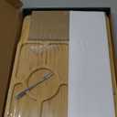 Bamboo Charcuterie Boards (23"11"0.8") and Knife Set, Lightweight Cheese Board and Platter, Unique Gift for Housewarming, Anniversary & Wedding, Mother's Day and Christmas for Women