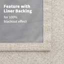 YoungsTex Linen Blackout Curtains 63 Inch Length for Bedroom, Room Darkening Window Drapes with Grommet Thermal Insulated Black Out Blinds for Living Room, 2 Panels, 52 X 63 Inch, Beige