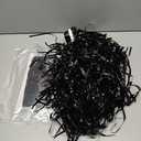 GOER 6.4 ft x 9.8 ft Metallic Tinsel Foil Fringe Curtains,Pack of 2 Party Streamer Backdrop for Birthday,Graduation Decorations and New Year Eve (Black)