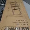 HBTower Step Ladder Folding Step Stool for Adults with Anti-Slip Pedal,330 lbs Capacity for Kitchen, Home,White