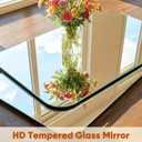 Home Gym Mirror, 48" x 25" - 2PCS, Large Full Length Mirror Wall Mounted for Yoga, Frameless Tempered Glass Wall for Home Gym, Dance Studio, Living Room, Bathroom