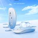 RAPIQUE Bluetooth Wireless Mouse - (BT5.1+USB) Dual Connectivity, Quiet Click, Low Power, and 1600 DPI, Portable Cordless Mouse for Laptop, MacBook Pro/Air, iPad (Gradient Sky Blue)