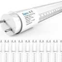 Sunco 10 Pack T8 LED Bulbs 4 Foot, 48 Inch Tube Light Bulbs Replacement, Single or Double Ended Hybrid Type A+B, 2400 LM, 20W, 5000K Daylight, Clear Lens ETL