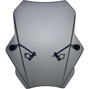 FATECIM 15.5" Smoke Motorcycle Windscreen Windshield Motorbike Wind Deflector Flyscreen Universal for Harley Davidson Honda Kawasaki Suzuki Triumph Yamaha Indian Victory with 7/8" or 1" Handlebars