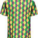 Fake Muscle Pirate T-Shirt,Halloween Animal Patriotic Shirt Men (XXL)