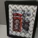 PEALSN 8.5 x 11 Picture Frame Set of 6, Display Pictures 6x8 with Mat or 8.5 x 11 without Mat for Wall Mounting Display, Photo Frames Collage for Wall Decor, Black.