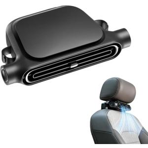 Car Seat Fan – Rechargeable Cooling Backrest Ventilator, High Power Airflow Device, Portable Auto Cooler | Adjustable Speed Quiet System for Summer Driving Comfort Use