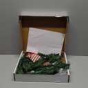 Christmas Stocking Holder Metal with 8 Hooks,LED Lights and Green Vines Holiday Gift for Christmas Decoration