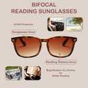 4 Pack Bifocal Reading Sunglasses for Women - UV400 Outdoor Bifocals Classic Retro Sun Reader Sunglasses