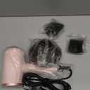 Slopehill Professional Ionic Hair Dryer, Powerful 1800W Fast Drying Low Noise Blow Dryer with 2 Concentrator Nozzle 1 Diffuser Attachments for Home Salon Travel (Pottery Pink and Rose Gold)