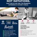 Pembrook Cotton Light Compression Socks for Women & Men - 3 Pairs | 8-15 mmHg Comfort Compression Socks for Men & Women, L