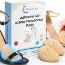 3 x Metatarsal Pads for Women Ball of Foot Cushions for High Heels, Non Slip Gel Shoe Inserts for All Day Pain Relief, Reusable Clear Foot Pads (2 Pairs)